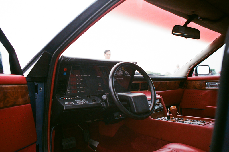 Another super rare car in the event was a dark blue (supposedly the only one of that color) Aston Martin Lagonda, which is another car I’d yet to see until the event. In really good condition, everything runs and drives. This interior even works; look how futuristic it was for its age. This is considered to be the first touch-panel dashboard ever made.